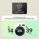 LG Series 3 AI Direct Drive W2X5085TLB 8+5kg 1200 Spin WiFi Connected Washer Dryer - White