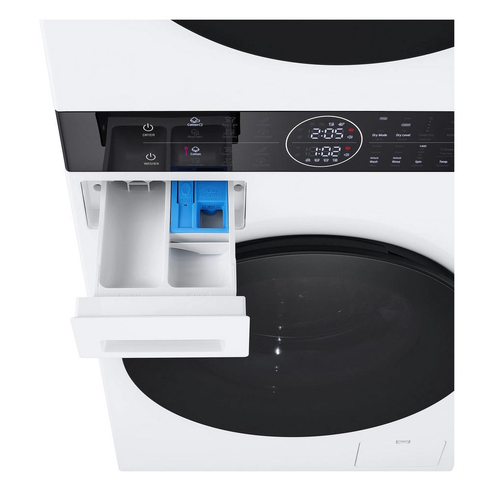 LG WT1210WWF 12kg Wash 10kg Dry 1400 Spin Washer Dryer Tower - White