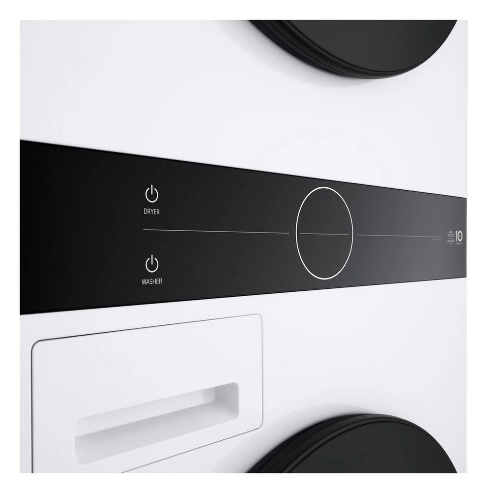 LG WT1210WWF 12kg Wash 10kg Dry 1400 Spin Washer Dryer Tower - White