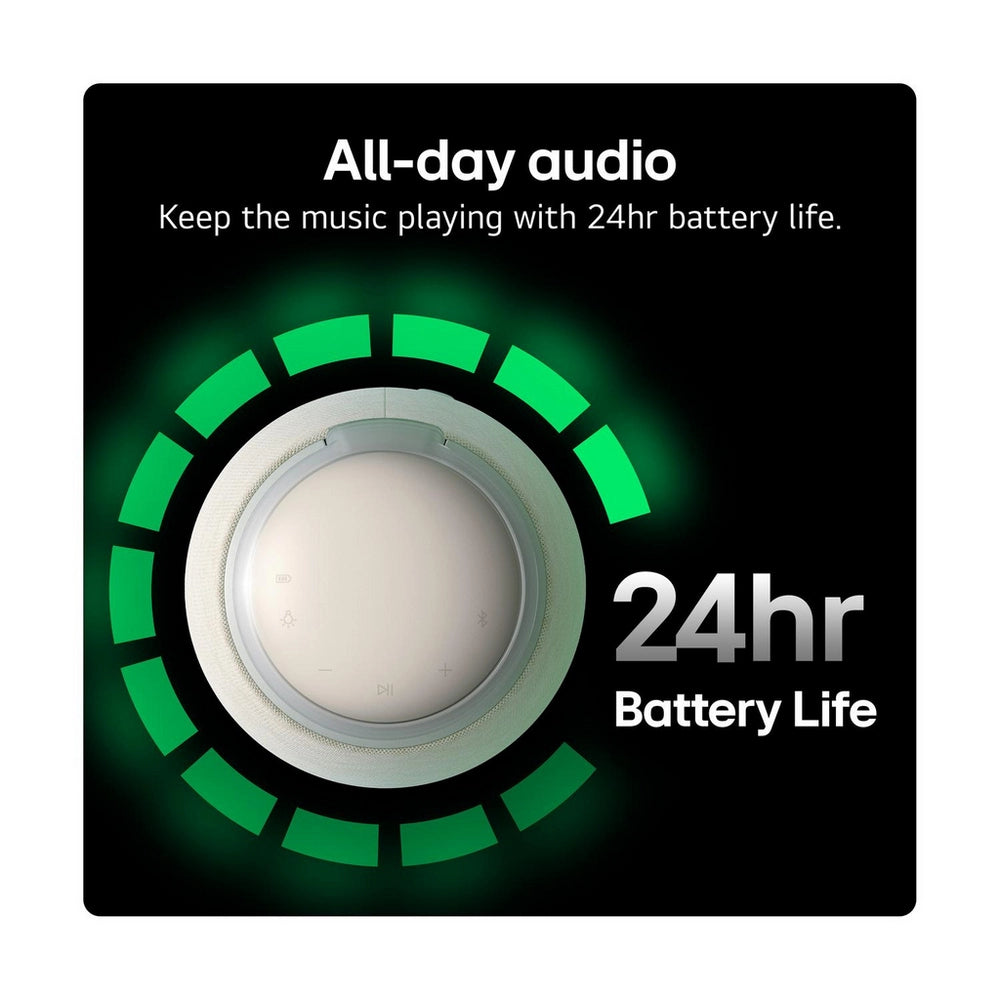 LG XBOOM 360 XO2 Portable Bluetooth Speaker with 360 Sound (XO2TBE.CEUSLLK) - Beige