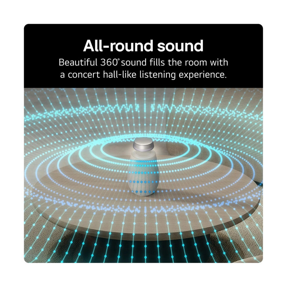 LG XBOOM 360 XO2 Portable Bluetooth Speaker with 360 Sound (XO2TBE.CEUSLLK) - Beige