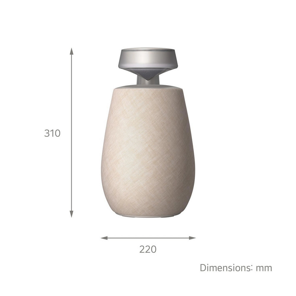 LG XBOOM 360 XO2 Portable Bluetooth Speaker with 360 Sound (XO2TBE.CEUSLLK) - Beige