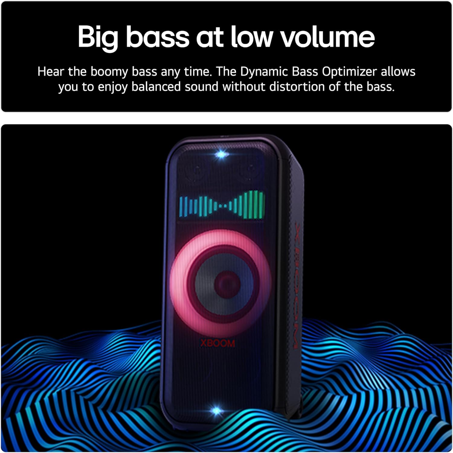 LG XBOOM DXL7T 250W Bluetooth Megasound Party Speaker - Black