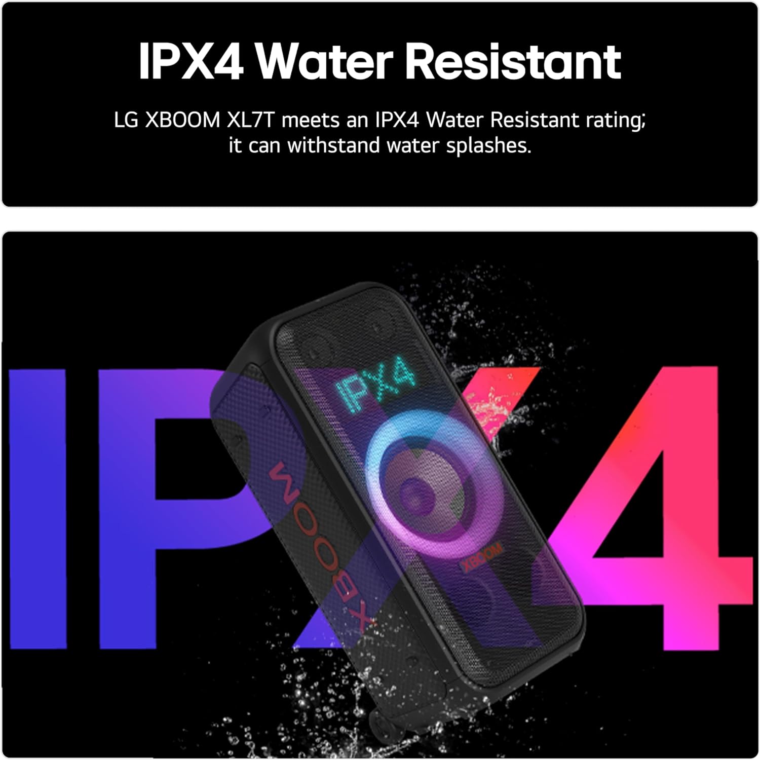 LG XBOOM DXL7T 250W Bluetooth Megasound Party Speaker - Black