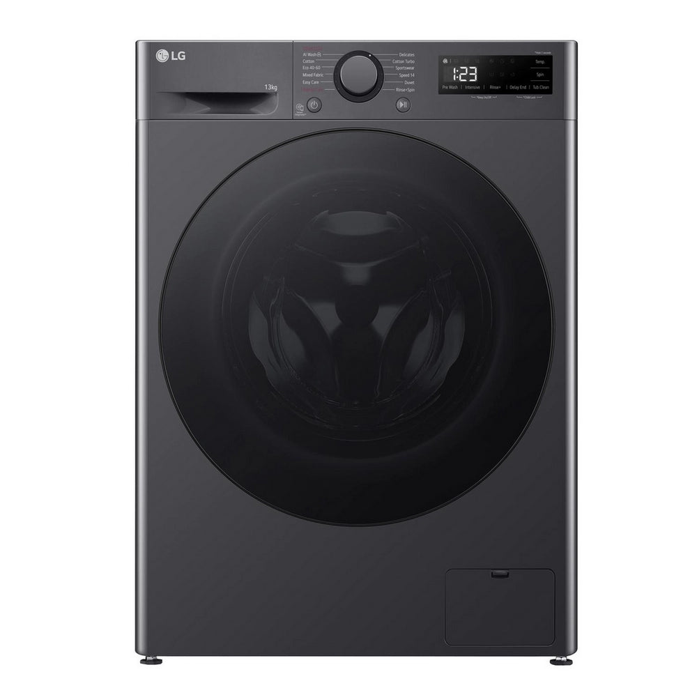 LG Y500 F4Y513GBLN1 13kg 1400 Spin AI Direct Drive Washing Machine Slate Grey - A Rated Grey / 13 kg