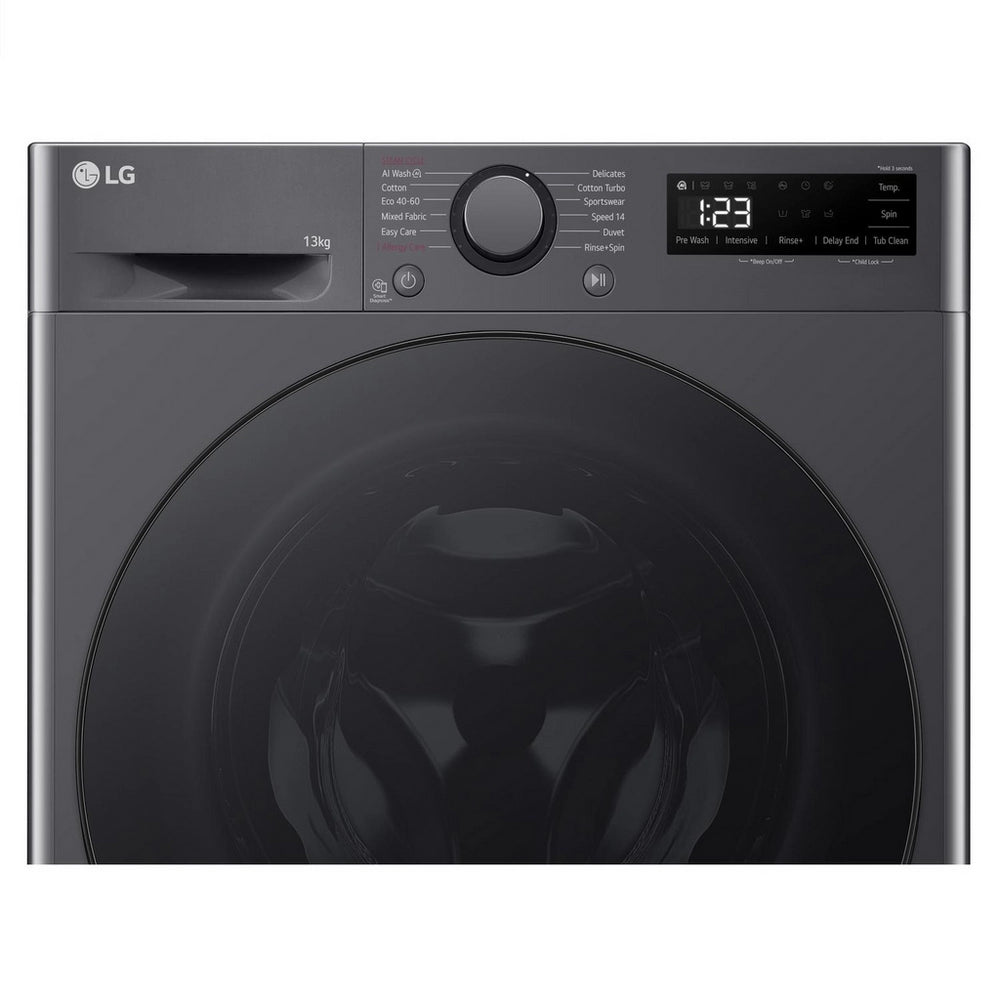 LG Y500 F4Y513GBLN1 13kg 1400 Spin AI Direct Drive Washing Machine Slate Grey - A Rated Grey / 13 kg