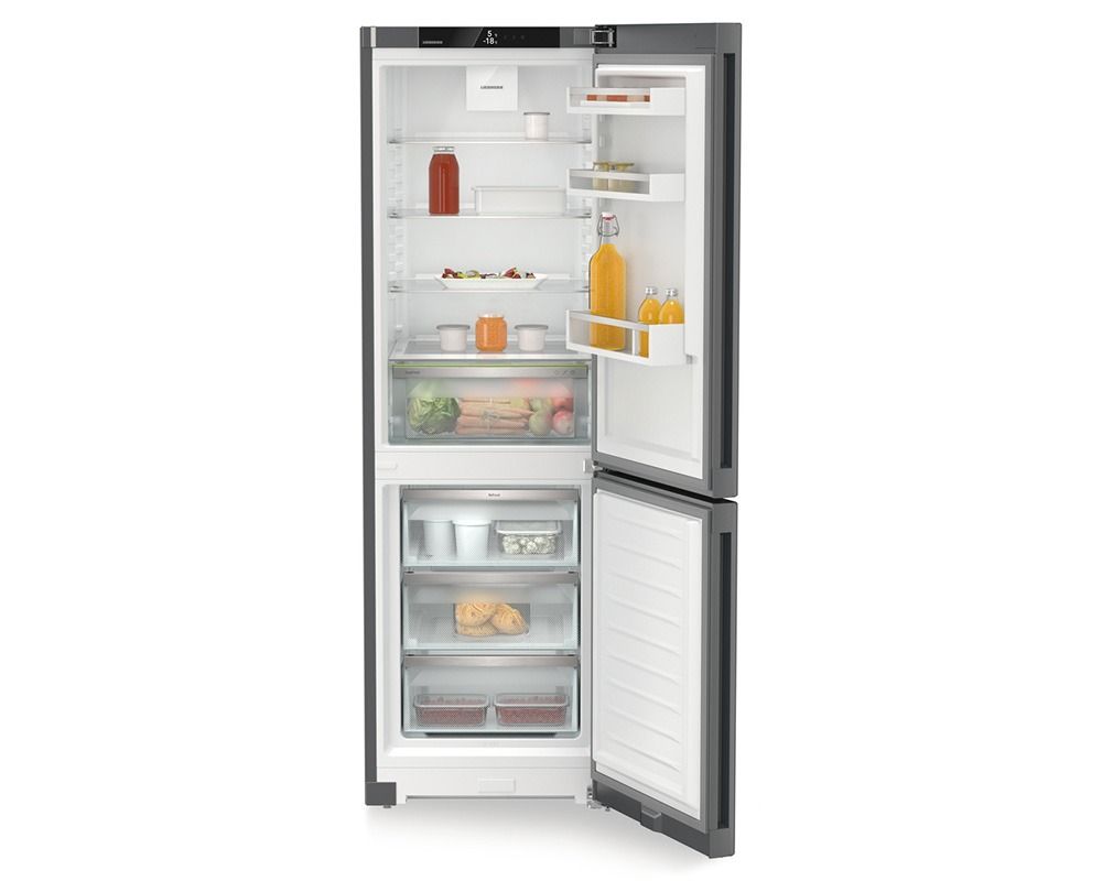 Liebherr CNDGC5203 Pure NoFrost Freestanding 60/40 Fridge Freezer Dark Grey - C Rated Dark Grey