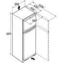 Liebherr Comfort CTELE2931 55cm Smart Frost Top Mount Freestanding Fridge Freeze Silver