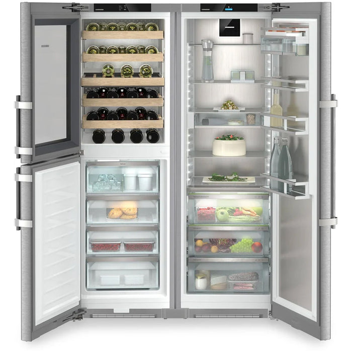 Liebherr Peak XRCST5295 120cm 689L Freestanding No Frost Side by Side Fridge Freezer Stainless Steel