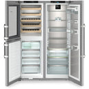 Liebherr Peak XRCST5295 120cm 689L Freestanding No Frost Side by Side Fridge Freezer Stainless Steel