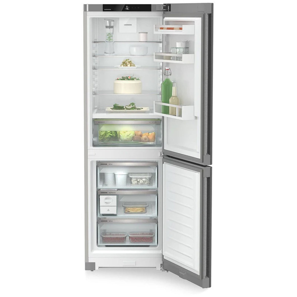 Liebherr Plus CBNSDA5223 60cm BioFresh No Frost Fridge Freezer Stainless Steel