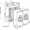 Liebherr Plus IXRF5125 Bio Fresh No Frost Fully Integrated Fridge Freezer