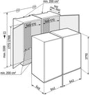 Liebherr Plus IXRFS5125 178cm Bio Fresh Built in Fully Integrated Fridge Freezer with Sliding Door