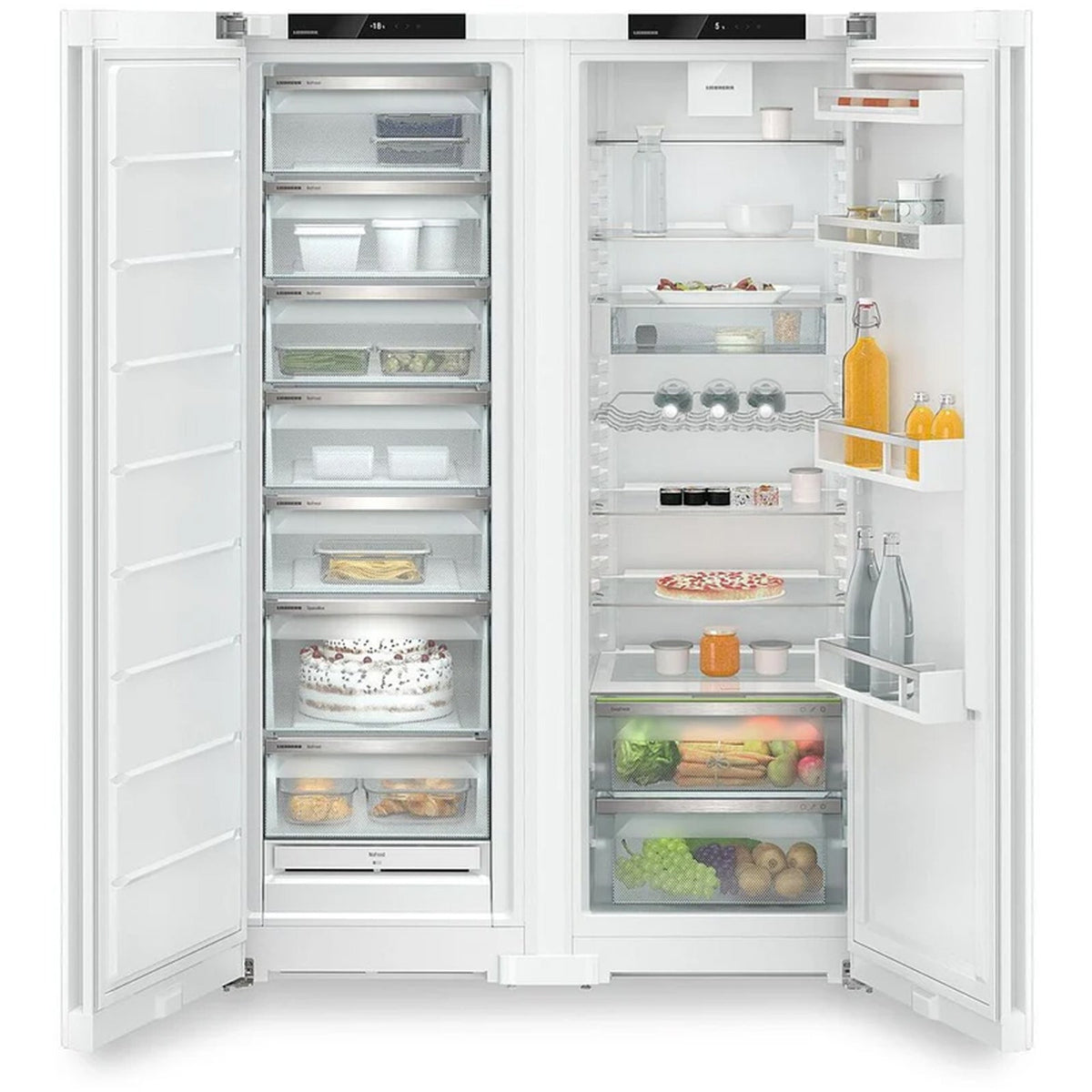 Liebherr Plus XRF5220 667L Freestanding Easy Fresh No Frost Side by Side Fridge Freezer White