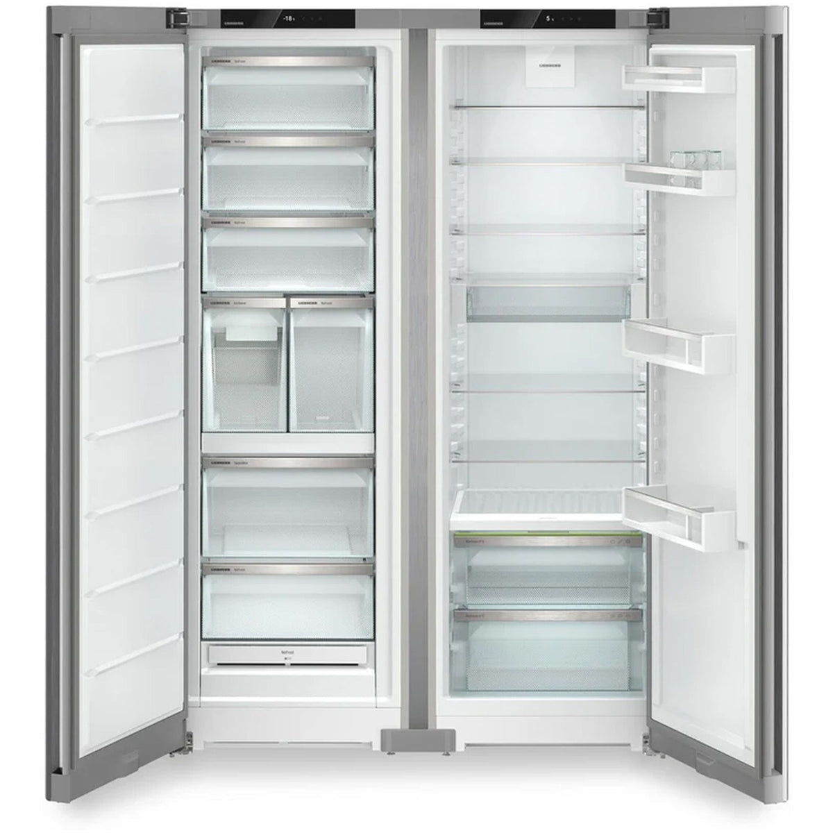 Liebherr Plus XRFSF5245 660L Freestanding No Frost Side by Side Fridge Freezer Silver