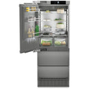 Liebherr Premiumplus ECBNE7871 402L Bio Fresh No Frost Built in Fridge Freezer Stainless Steel