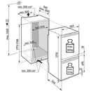 Liebherr Prime ICBNCI5153 178cm 245L Bio Fresh No Frost Built in Fully Integrated Fridge Freezer White