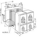 Liebherr Prime IXCC5165 178cm 500L Bio Fresh No Frost Built in Side by Side Fridge Freeze