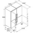 Liebherr XCCSD5250 664L Easy Fresh No Frost Side by Side Fridge Freezer