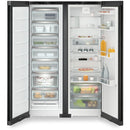 Liebherr XRFBD5220 677L Freestanding No Frost Black Side by Side Fridge Freezer in Black Steel