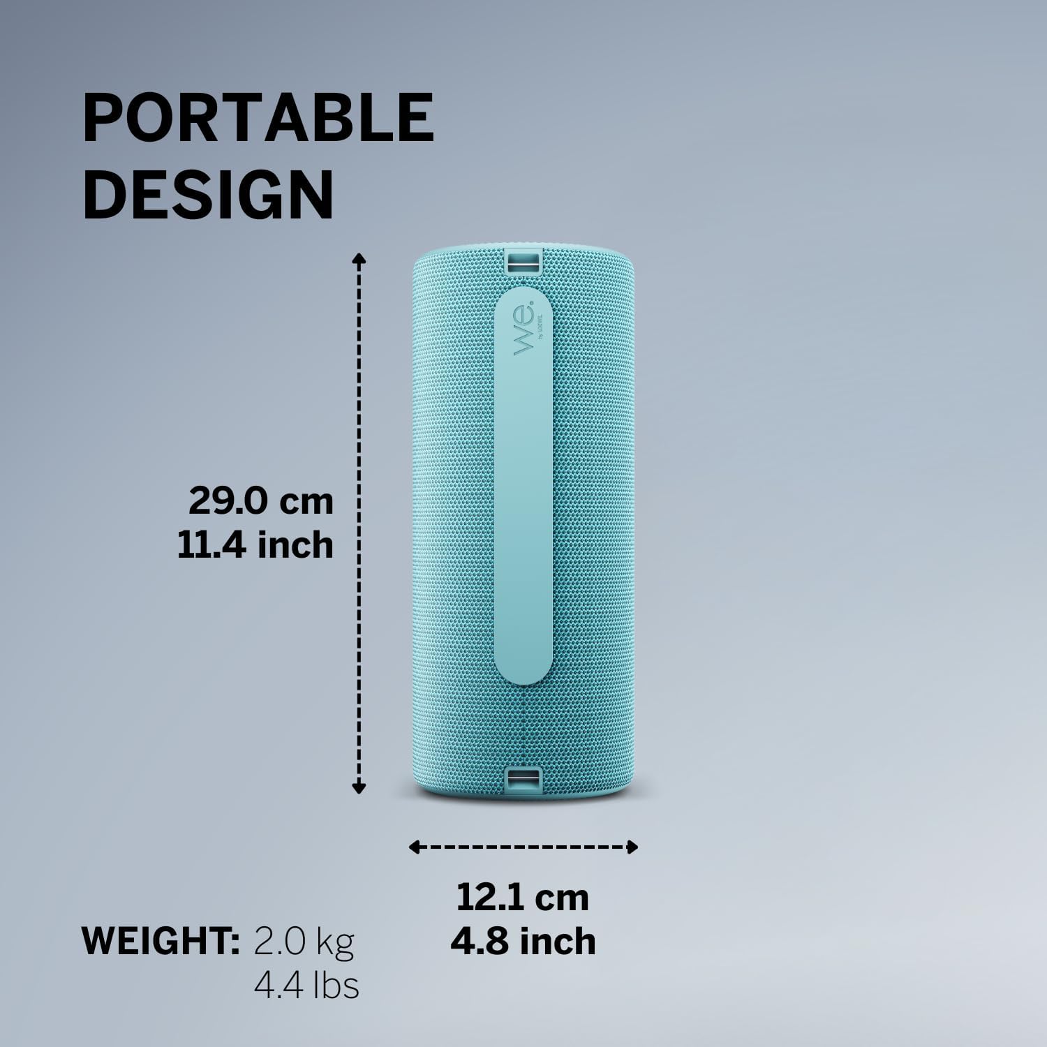 Loewe We. HEAR 2 Portable Bluetooth Wireless Speaker - Aqua Blue Aqua Blue