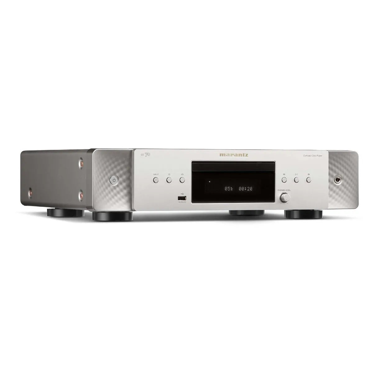 Marantz CD 70 CD Player with High-Performance DAC and USB Playback - Silver Gold Silver