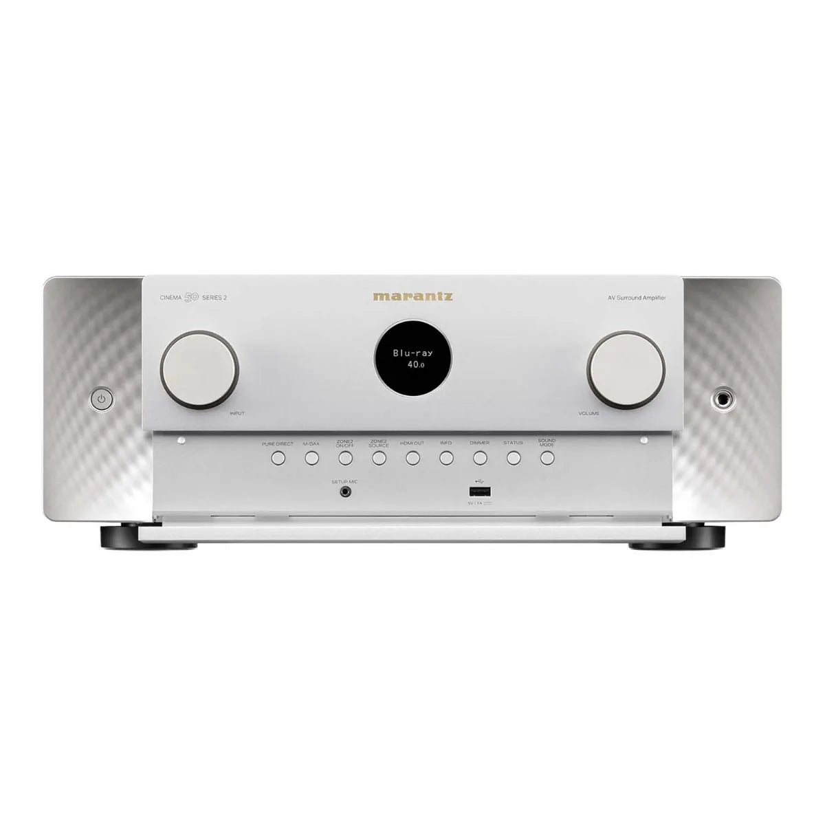 Marantz Cinema 50 Series 2 9.4-Channel AV Receiver with Dolby Atmos Dirac Live & Powered by HEOS - Silver Gold Silver
