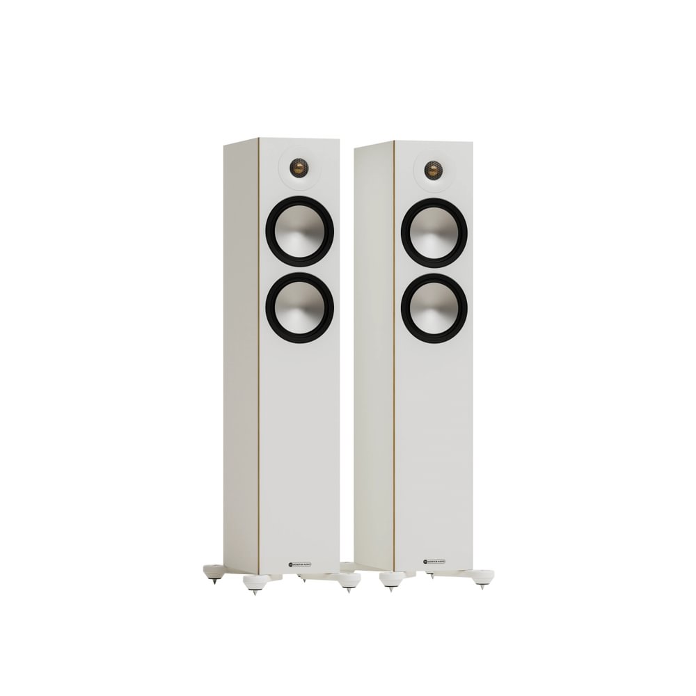 Marantz CINEMA 70s 7.2 Channel AV Receiver Silver with Monitor Audio Bronze 300 7G 5.1 Speaker Package White