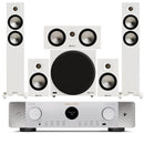 Marantz CINEMA 70s 7.2 Channel AV Receiver Silver with Monitor Audio Bronze 300 7G 5.1 Speaker Package White