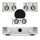 Marantz CINEMA 70s 7.2 Channel AV Receiver Silver with Monitor Audio Bronze 50 7G 5.1 Speaker Package White White