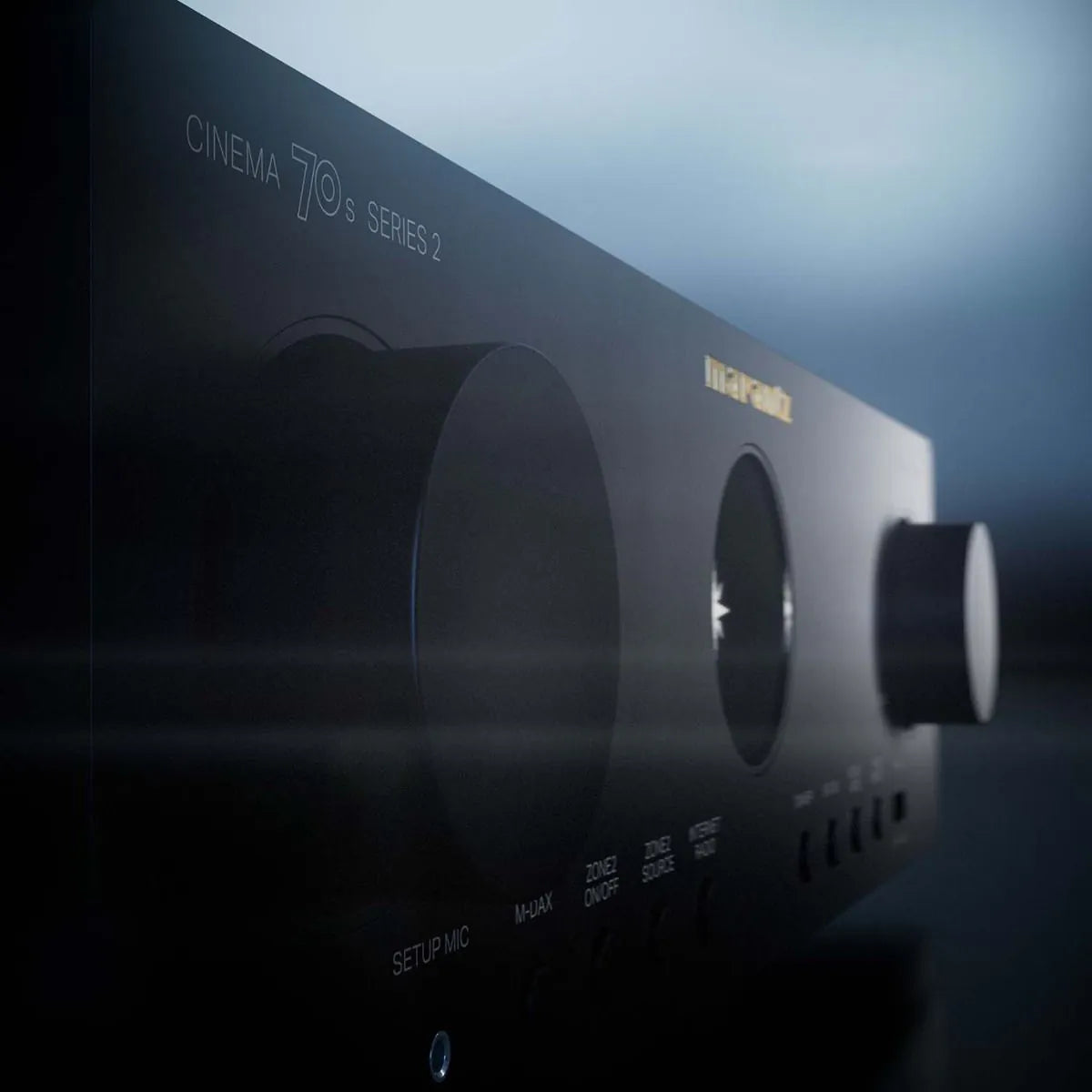 Marantz Cinema 70s Series 2 7.2-Channel Slimline AV Receiver with Dolby Atmos & Powered by HEOS - Black