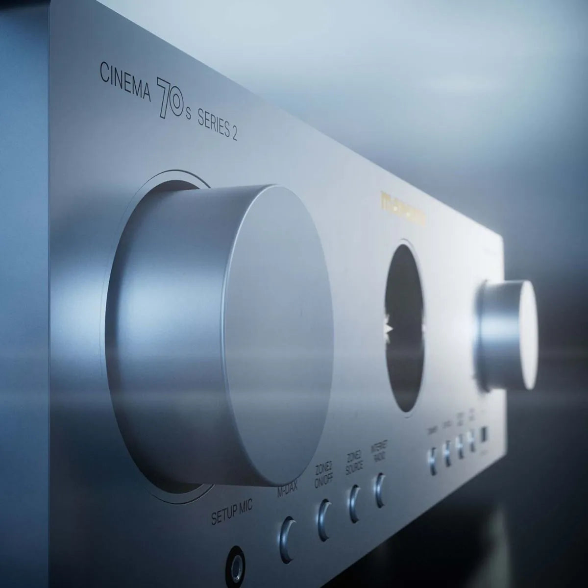 Marantz Cinema 70s Series 2 7.2-Channel Slimline AV Receiver with Dolby Atmos & Powered by HEOS - Silver Gold