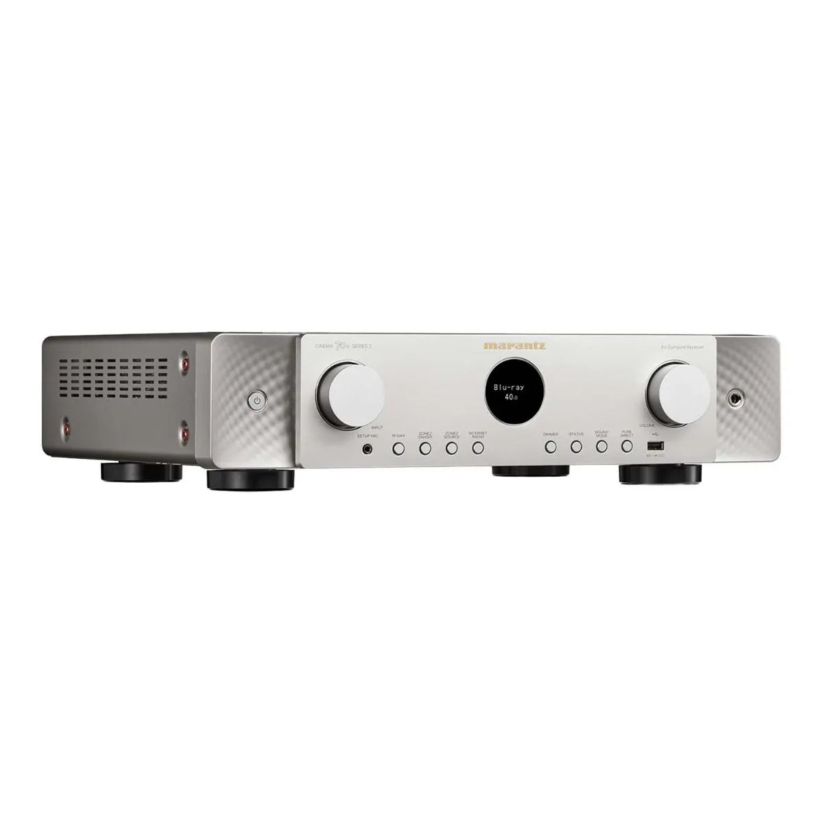 Marantz Cinema 70s Series 2 7.2-Channel Slimline AV Receiver with Dolby Atmos & Powered by HEOS - Silver Gold