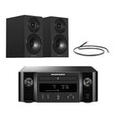 Marantz Melody X M-CR612 HiFi Music System with Wharfedale Diamond 12.1i Bookshelf Speakers Pair - Black