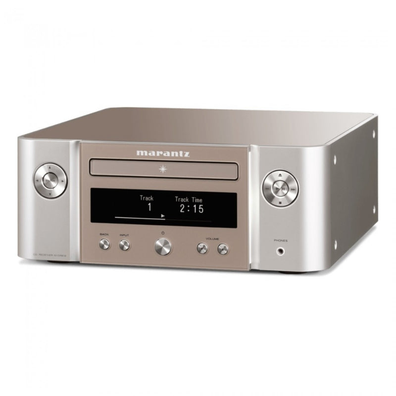 Marantz Melody X MCR612 Hifi Network System Silver with Monitor Audio Bronze 50 Bookshelf Speaker White Package