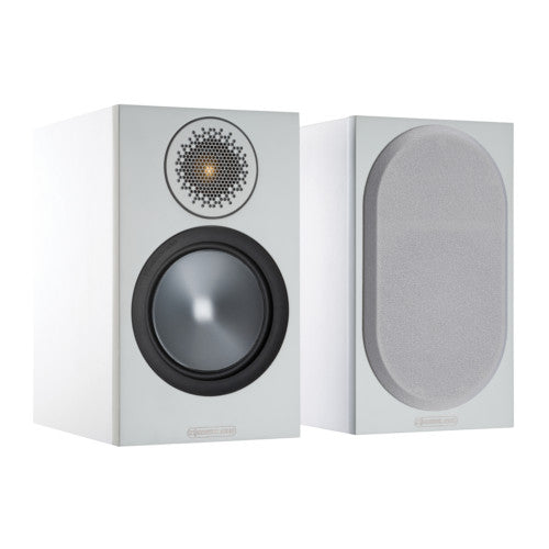 Marantz Melody X MCR612 Hifi Network System Silver with Monitor Audio Bronze 50 Bookshelf Speaker White Package