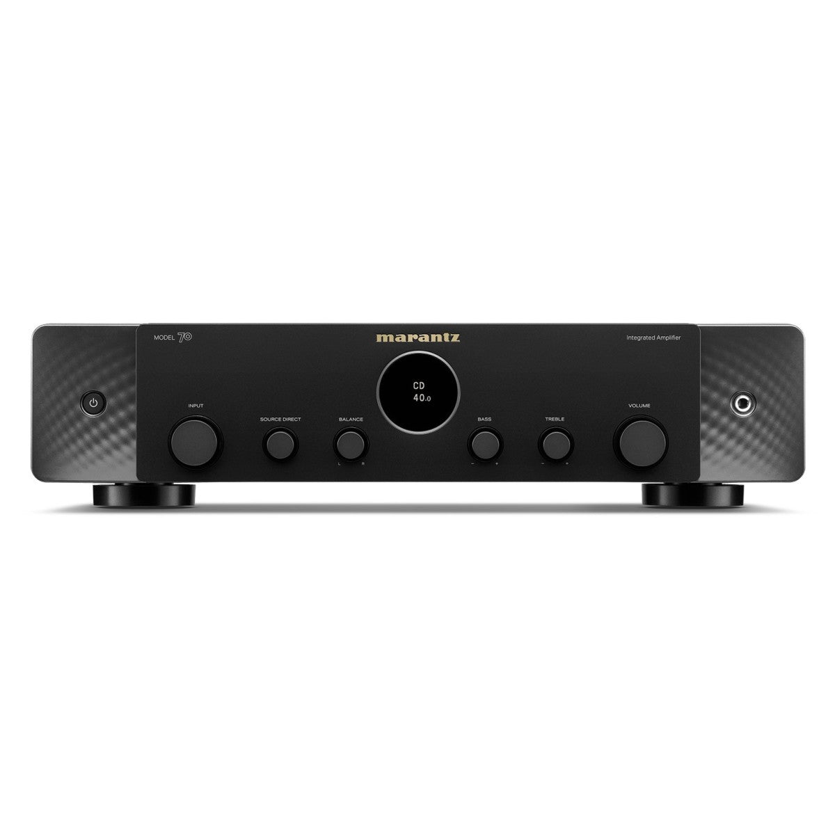 Marantz Model 70 Amplifier with Monitor Audio Silver 100 8G Bookshelf Speakers Pair HiFi Package Black