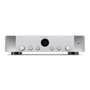 Marantz Model 70 Amplifier Silver with Monitor Audio Silver 50 8G Bookshelf Speakers Pair White HiFi Package