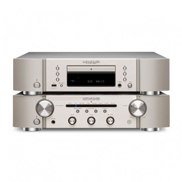 Marantz PM6007 Integrated Amp & CD6007 CD Player Hi-Fi Package Silver Silver
