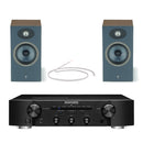 Marantz PM6007 Integrated Amplifier Black with Focal Theva N1 Bookshelf Speakers Pair Dark Wood HiFi Package