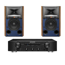 Marantz PM6007 Integrated Amplifier Black with JBL 4309 Studio Monitor Bookshelf Speakers Walnut Pair