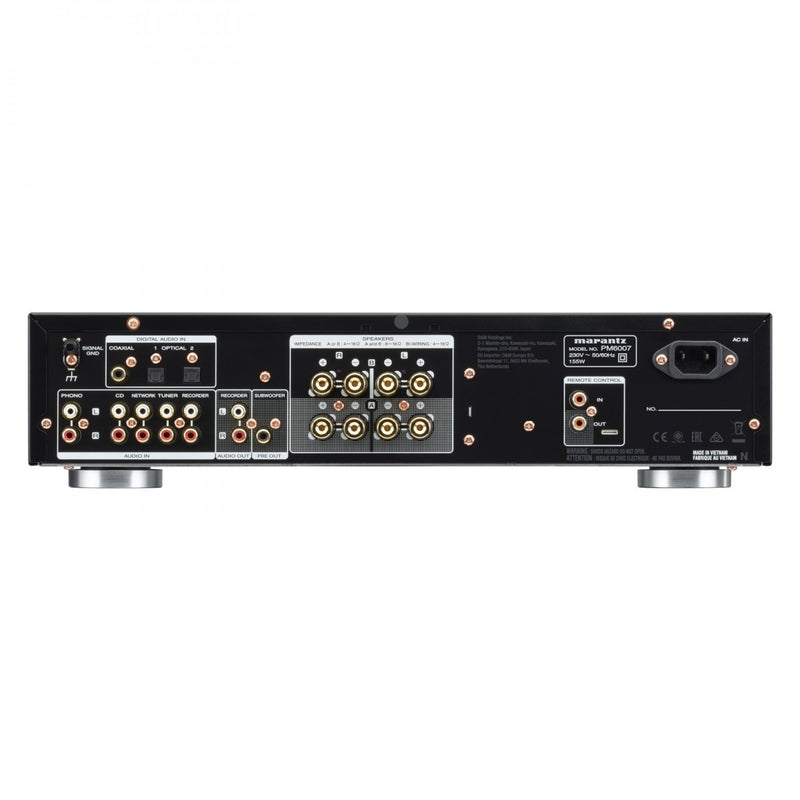 Marantz PM6007 Integrated Amplifier with Bowers and Wilkins 606 S3 Bookshelf Speakers Pair Black HiFi Package