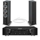 Marantz PM6007 Integrated Amplifier with Focal Theva N2 Compact Floorstanding Speakers Pair Black HiFi Package
