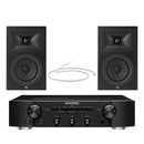 Marantz PM6007 Integrated Amplifier with JBL Stage 250B Bookshelf Speakers Pair Black HiFi Package