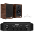 Marantz PM6007 Integrated Amplifier With Sabre R Bookshelf Walnut Speakers Pair HiFi Package