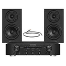 Marantz PM6007 Integrated Amplifier with Wharfedale Diamond 12.1i Bookshelf Speakers Pair Black HiFi Package