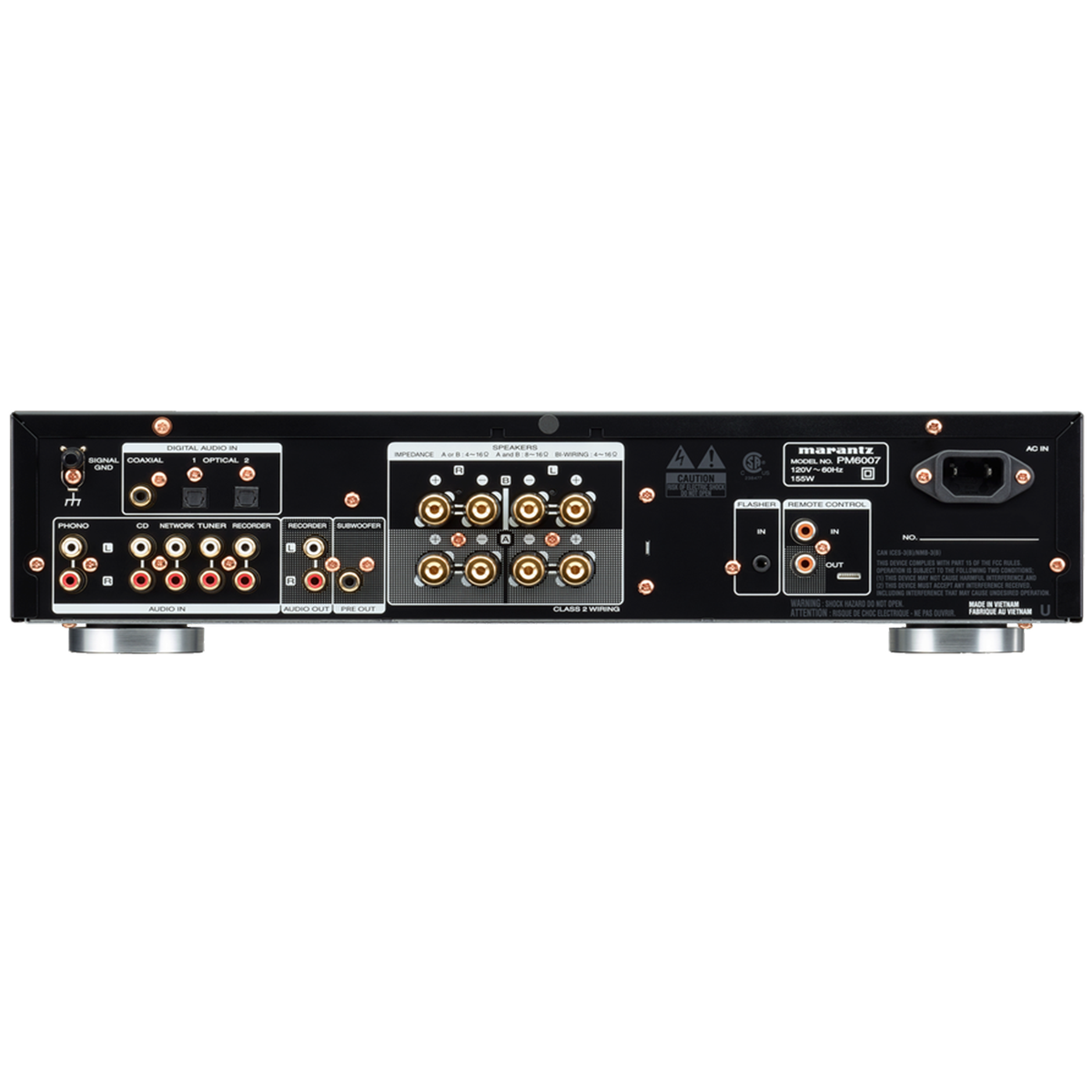 Marantz PM6007BK Integrated Amplifier With Q Acoustics Q3020c Bookshelf Speakers Walnut Pair HiFi Package