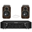 Marantz PM6007BK Integrated Amplifier With Q Acoustics Q3020c Bookshelf Speakers Walnut Pair HiFi Package