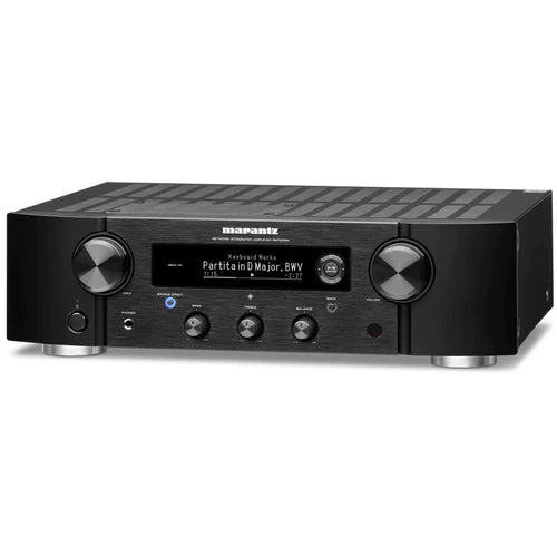 Marantz PM7000N Amplifier Black & JBL 4312G Studio Monitor Speakers Pair Ghost Edition Hi-Fi Package