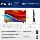 Metz 32MQH6800ZUK 32 Inch HD Smart QLED TV with Freely Power By TiVo